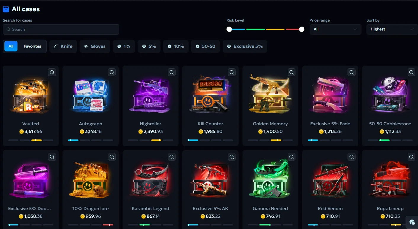 CSDROP CS2 cases - case opening and case battles