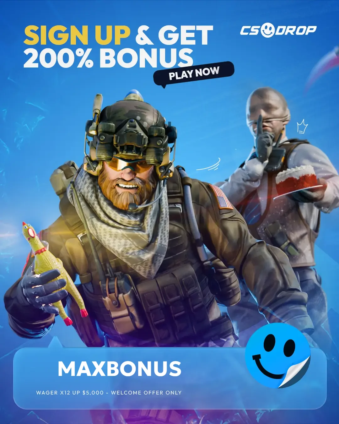 CSDROP bonus deposit rewards for CS2 skin collectors